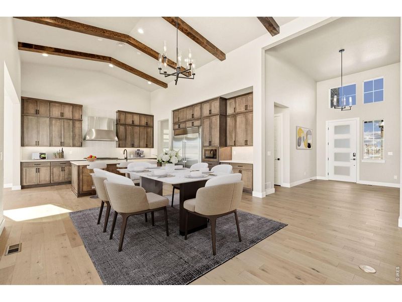 Furnished interior view inside a new home in RainDance, Windsor (Image 6).