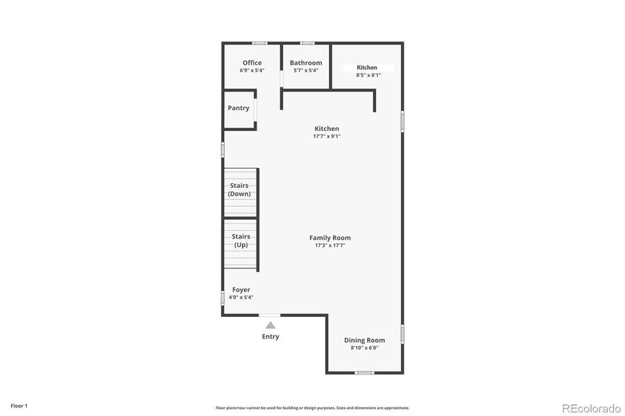 2D floor plan layout of this home in , Colorado Springs, CO (Image 3).