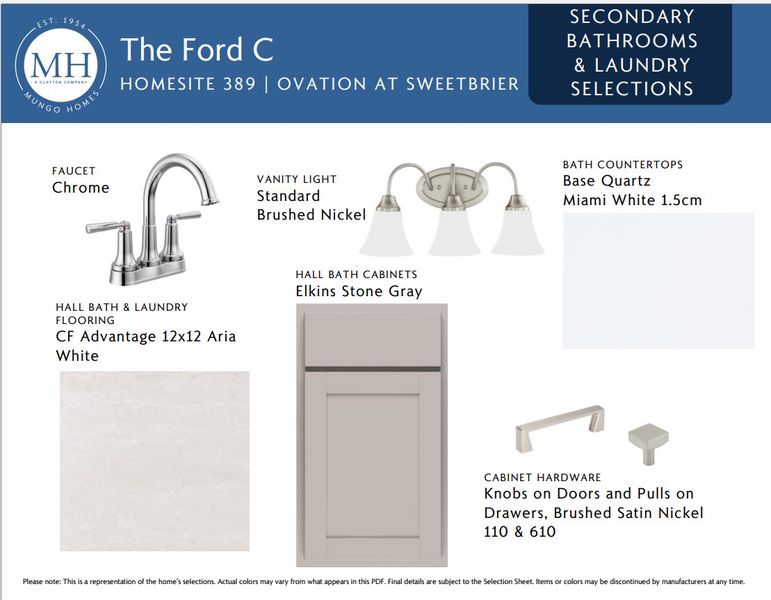 Sample of building materials used in homes in Ovation at Sweetbrier, Durham (Image 7). Sample of building materials used in homes in Ovation at Sweetbrier, Durham (Image 7).