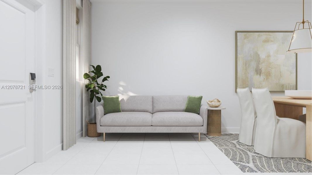 Furnished interior view inside a new home in Altamira, Homestead (Image 12).