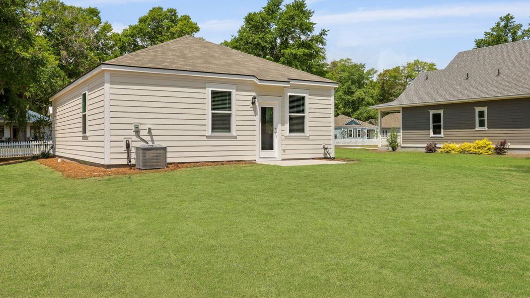 Front exterior of a new home in North Shore, Summerton, SC, highlighting curb appeal (Image 17).
