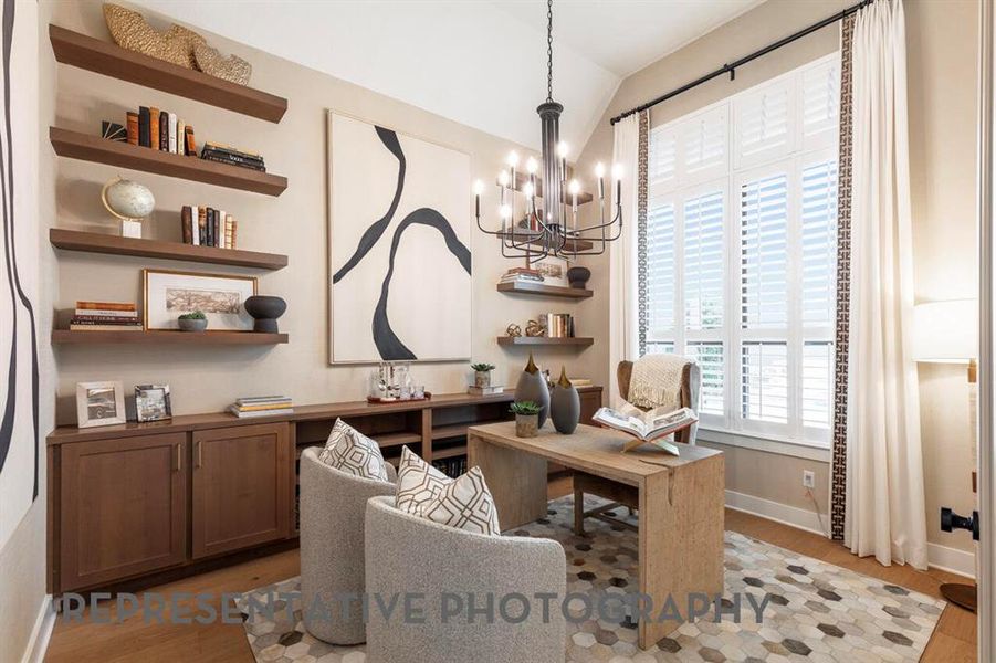 Furnished interior view inside a new home in Sandbrock Ranch, Aubrey (Image 7).