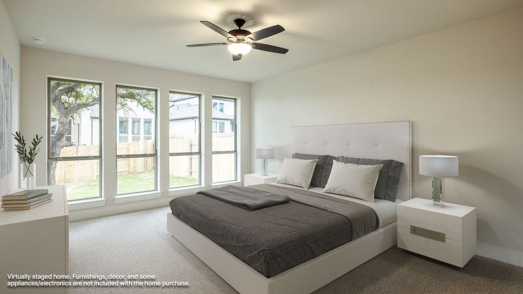 Furnished interior view inside a new home in Parkside on the River West, Georgetown (Image 5).