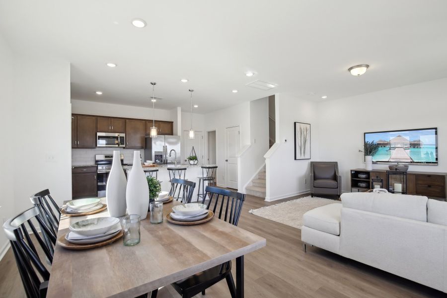Furnished interior view inside a new home in Wilson Meadows, Clarksville (Image 13).