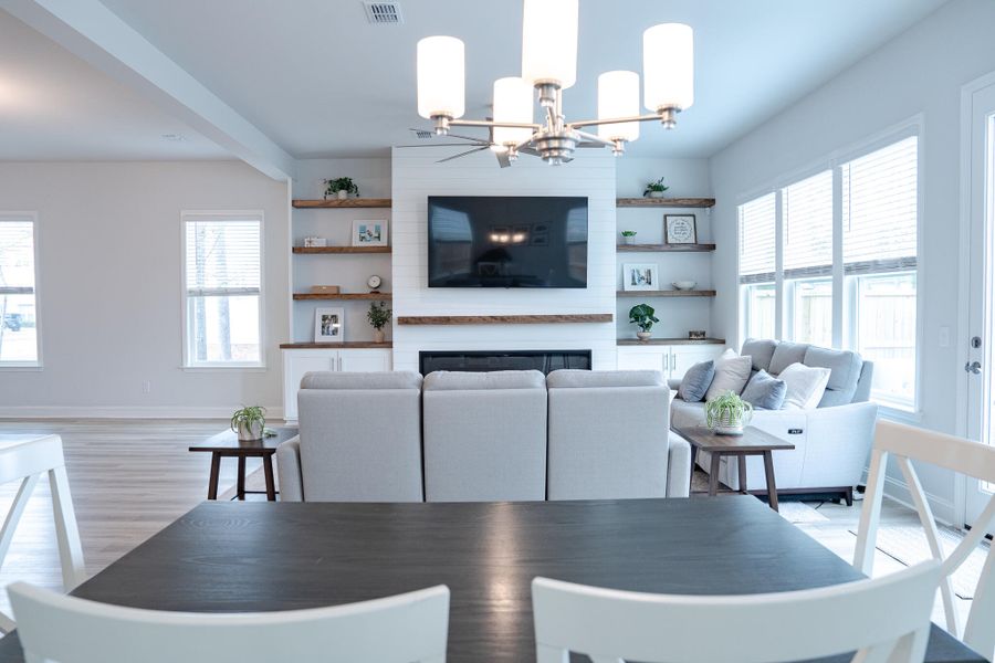 Furnished interior view inside a new home in Park's Edge at Carolina Bay, Charleston (Image 16). Furnished interior view inside a new home in Park's Edge at Carolina Bay, Charleston (Image 16).