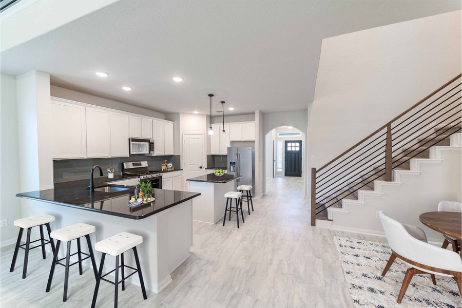 Furnished interior view inside a new home in Arcadia Ridge, San Antonio (Image 5).
