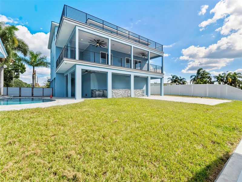 Exterior details and patio area of a home in , Tampa (Image 37). Exterior details and patio area of a home in , Tampa (Image 37).