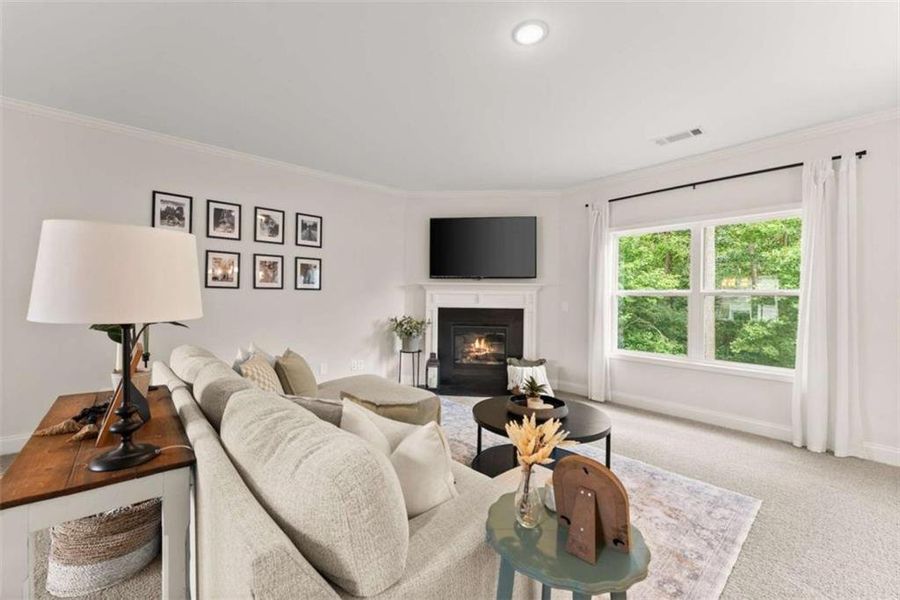 Furnished interior view inside a new home in , Dawsonville (Image 18).