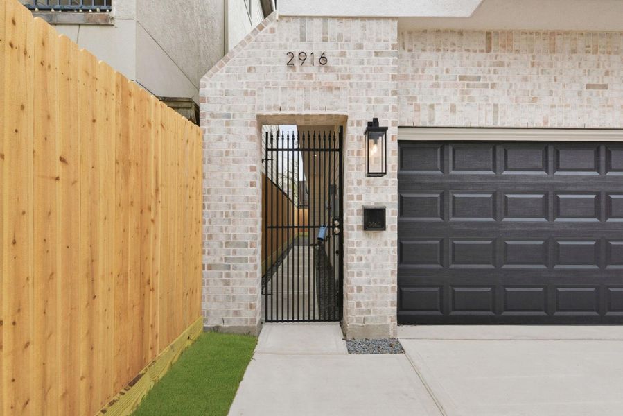 Exterior details and patio area of a home in , Houston (Image 3).