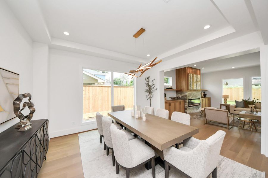 Furnished interior view inside a new home in , Houston (Image 32).