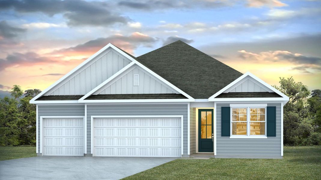 Representative exterior photo of a completed home built from the Madison by D.R. Horton in Lake Tide Summit, Chapin, SC (Image 15). Representative exterior photo of a completed home built from the Madison by D.R. Horton in Lake Tide Summit, Chapin, SC (Image 15).