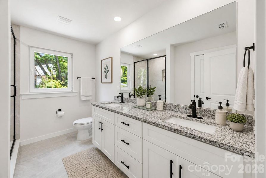 Furnished interior view inside a new home in , Hickory (Image 10).