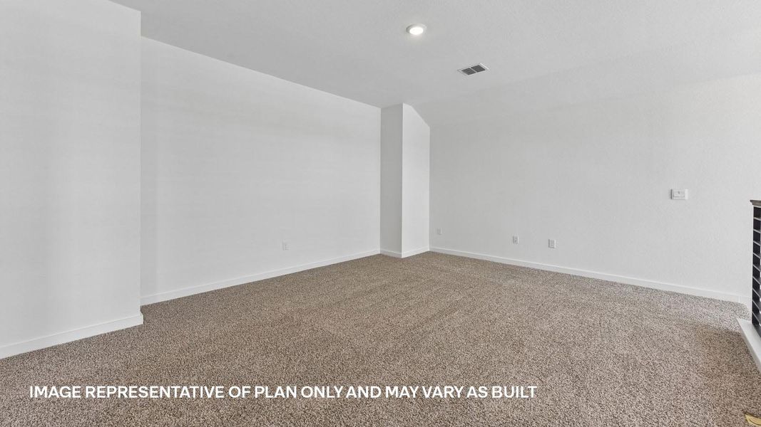 Representative unfurnished interior of a home built from the The Kemah by D.R. Horton in Rosenbusch Ranch, Leander (Image 40). Representative unfurnished interior of a home built from the The Kemah by D.R. Horton in Rosenbusch Ranch, Leander (Image 40).