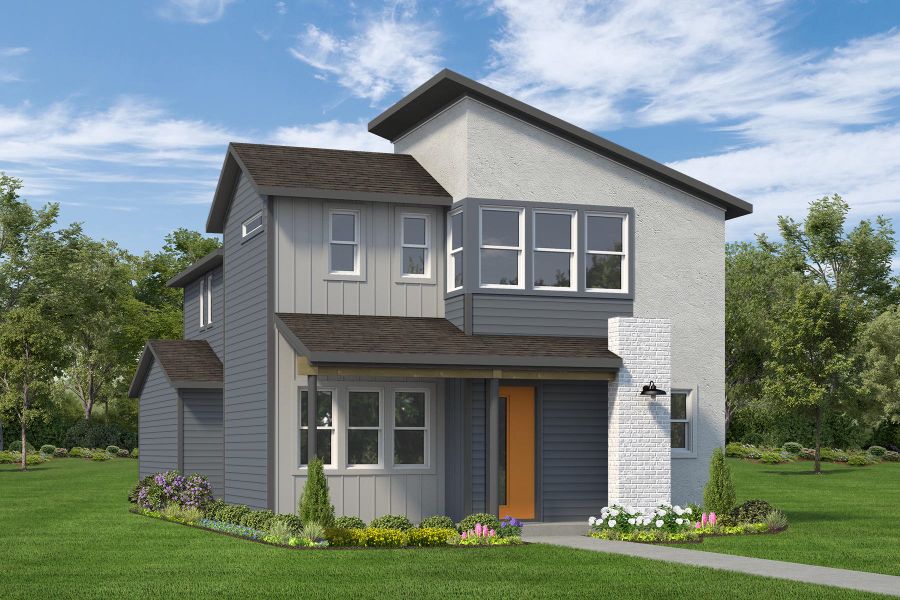 Front exterior of a home in the Two Step Farm - Trio Collection community, located in Montgomery, TX (Image 2).