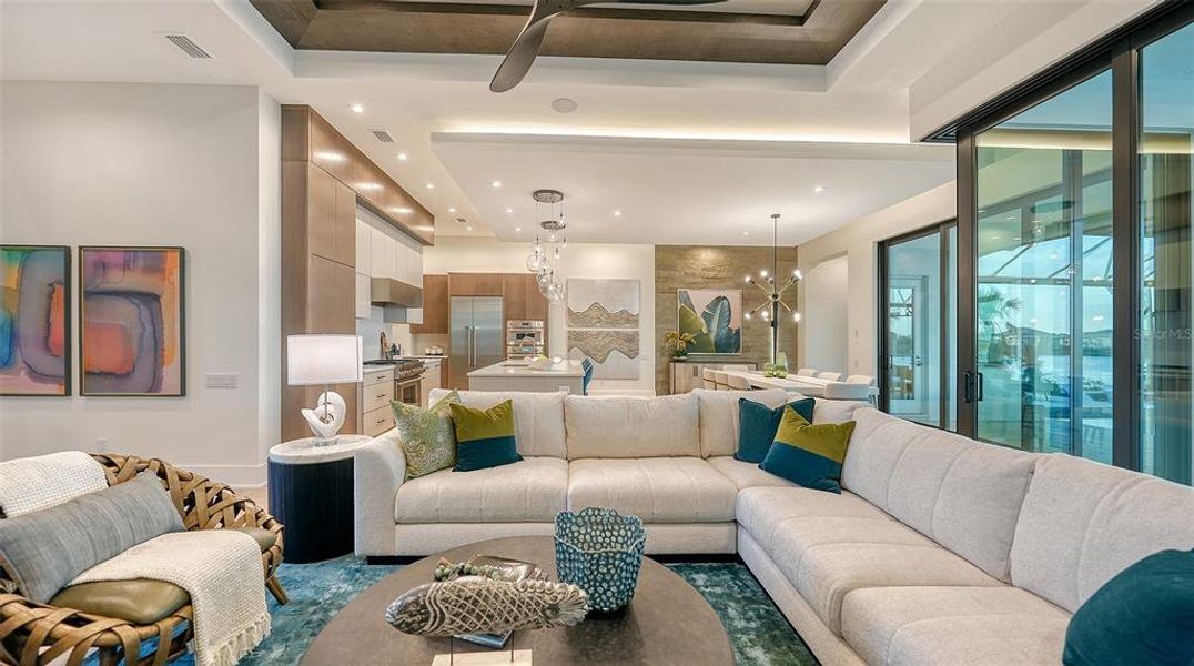 Furnished interior view inside a new home in Wild Blue at Waterside, Sarasota (Image 6).