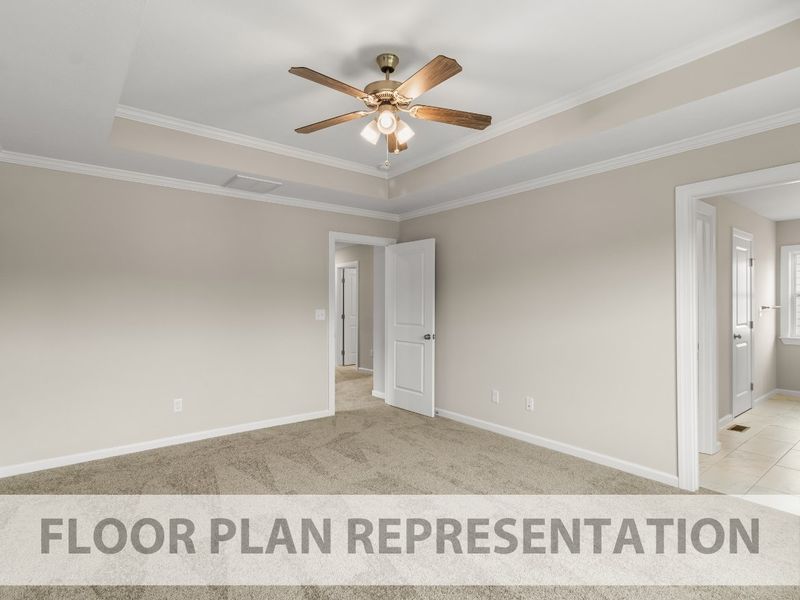 The 1888 - Floorplan Representation | Primary Bedroom The 1888 - Floorplan Representation | Primary Bedroom