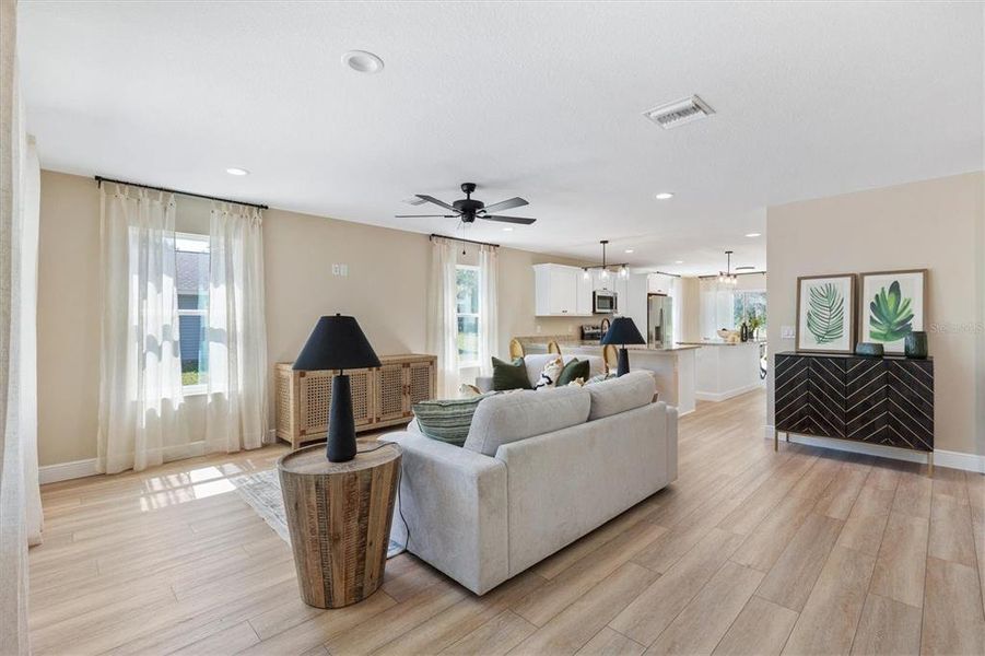 Furnished interior view inside a new home in , Bushnell (Image 10).