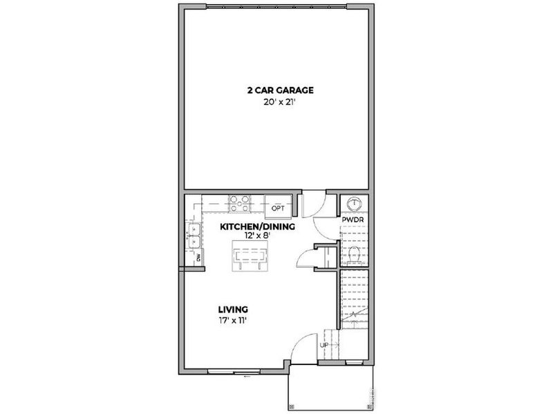 2D floor plan layout of this home in Liberty Draw, Evans, CO (Image 4).