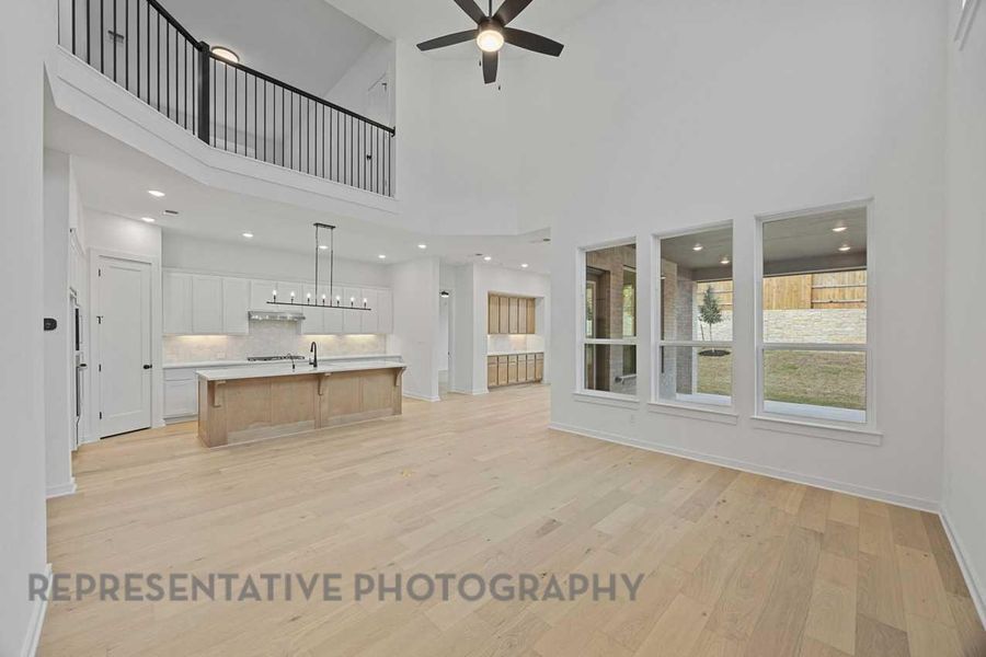 Kitchen open to family room