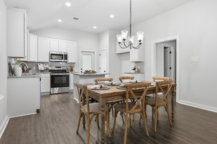 Furnished interior view inside a new home in Bonham Trace, Bryan (Image 11).