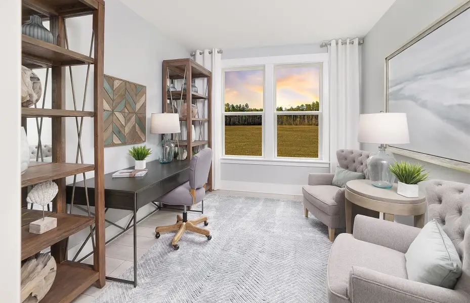 Furnished interior view inside a new home in Sun City Hilton Head, Bluffton (Image 9).