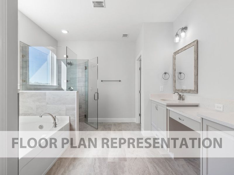 Primary Bathroom | Henley Plan by Ivey Homes