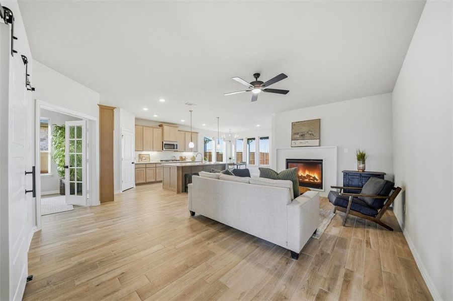 Furnished interior view inside a new home in Morningstar, Aledo (Image 7).