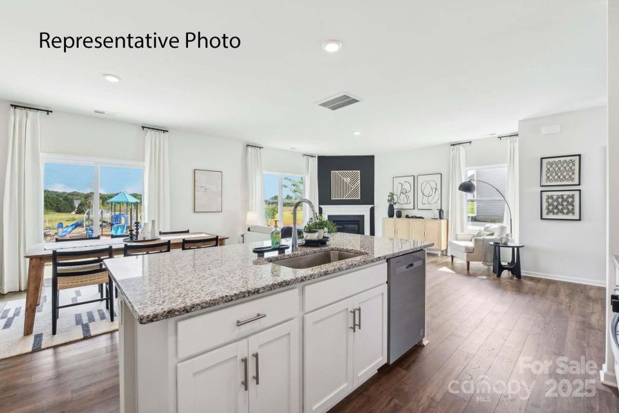 Furnished interior view inside a new home in Woodhaven at Chester, Chester (Image 2).
