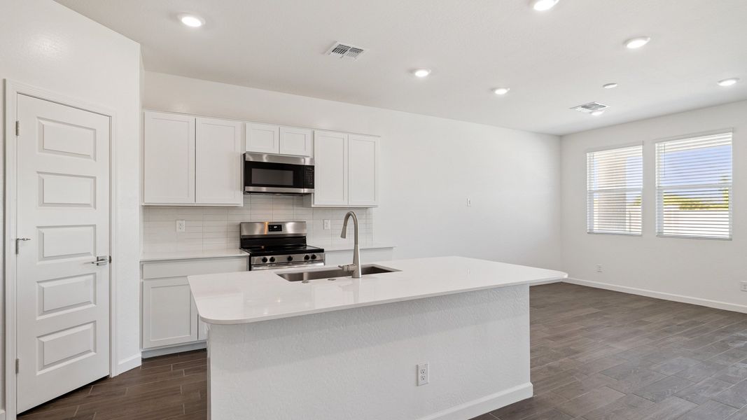 Furnished interior view inside a new home in Del Rio Ranch, Avondale (Image 8). Furnished interior view inside a new home in Del Rio Ranch, Avondale (Image 8).