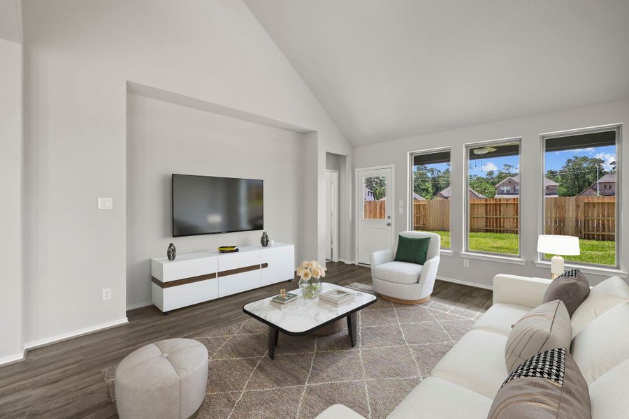 Furnished interior view inside a new home in Escondido, Magnolia (Image 13). Furnished interior view inside a new home in Escondido, Magnolia (Image 13).