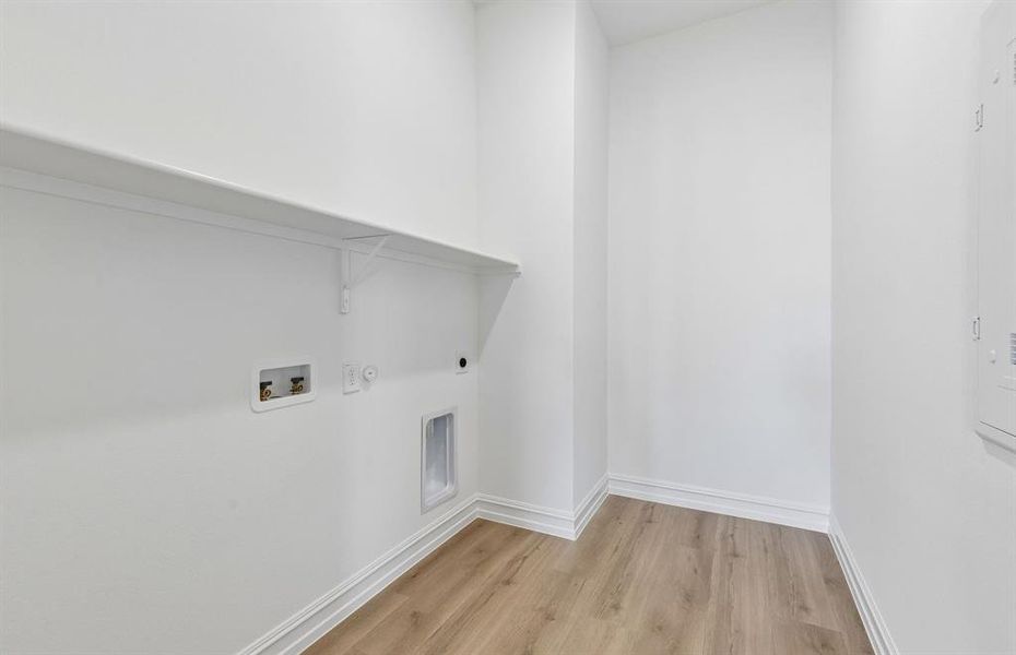 Spacious laundry room