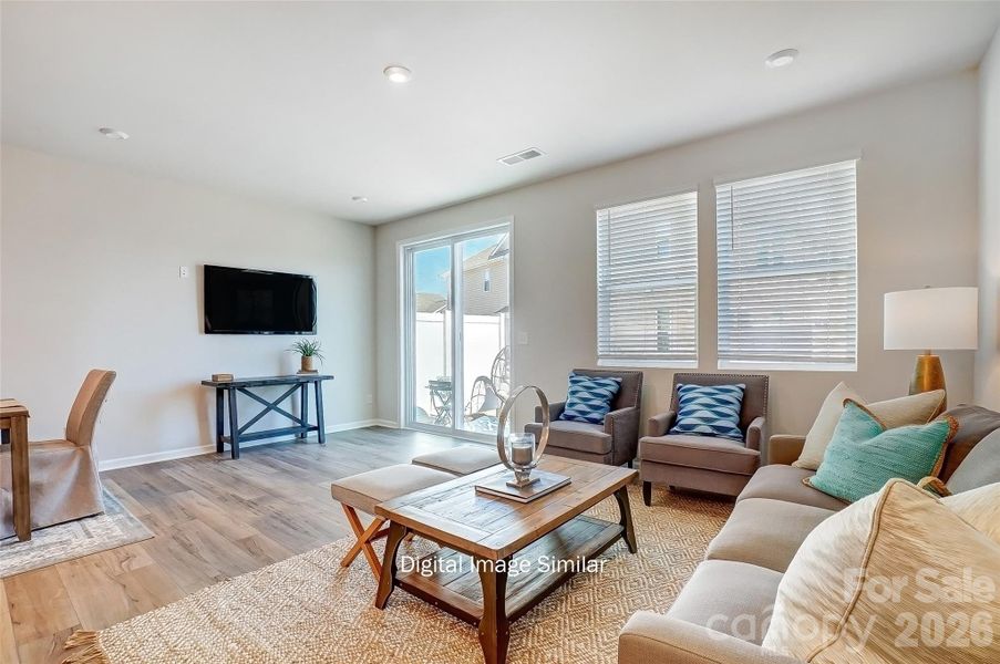Furnished interior view inside a new home in Bailey Run, Charlotte (Image 3).
