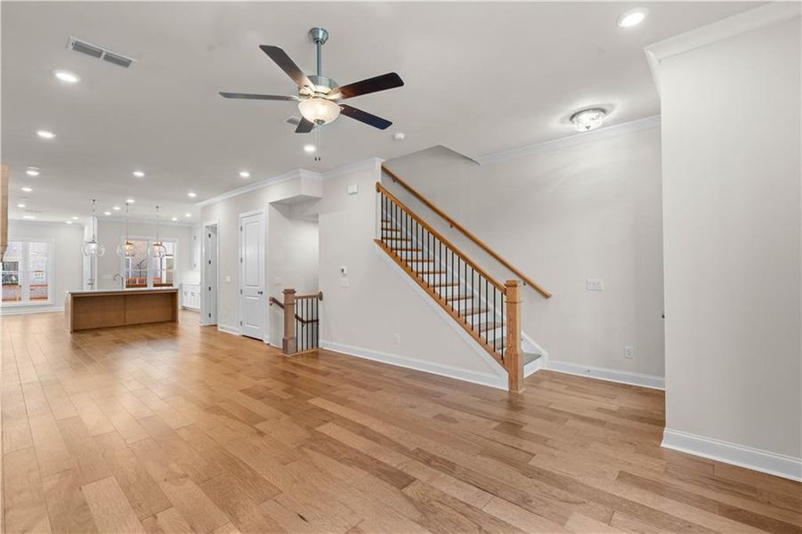 Spacious, unfurnished interior of a new home in Ward's Crossing Townhomes, Johns Creek (Image 34).