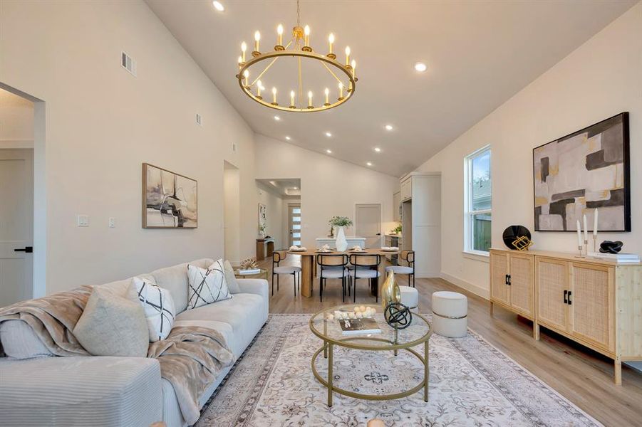 Furnished interior view inside a new home in , Fort Worth (Image 33).