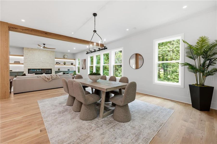 Furnished interior view inside a new home in , Marietta (Image 29).