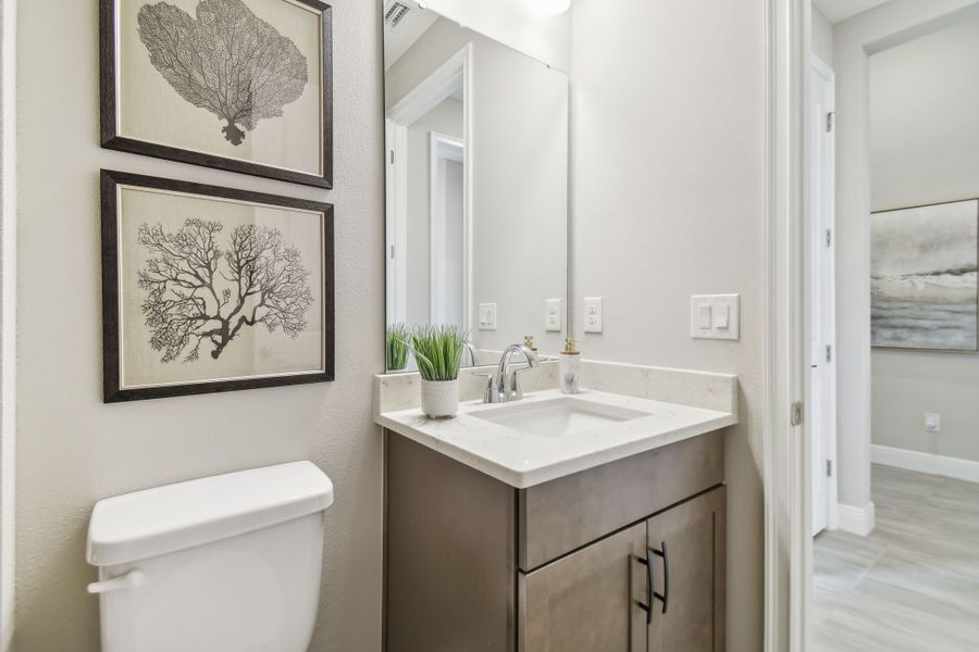 Representative furnished interior of a home built from the Sweetwater by William Ryan Homes in The Sanctuary – Resort Collection, Punta Gorda (Image 9).