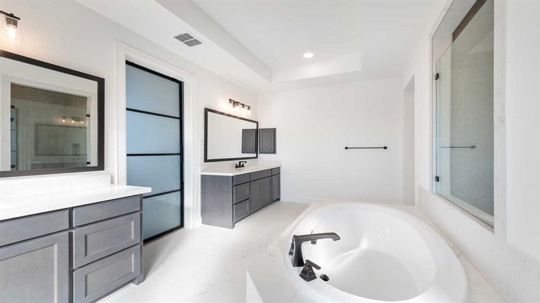 Furnished interior view inside a new home in Talon Hills 60'/70', Fort Worth (Image 5).