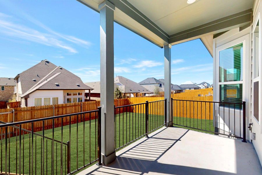 Exterior details and patio area of a home in Heritage, Dripping Springs (Image 3). Exterior details and patio area of a home in Heritage, Dripping Springs (Image 3).