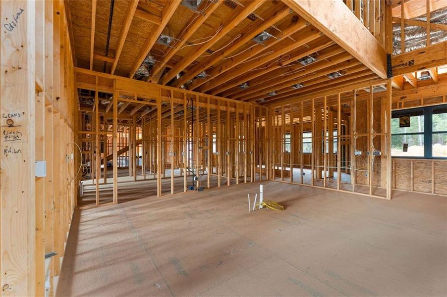 In-progress construction of a new home in , Kingston, GA (Image 42).