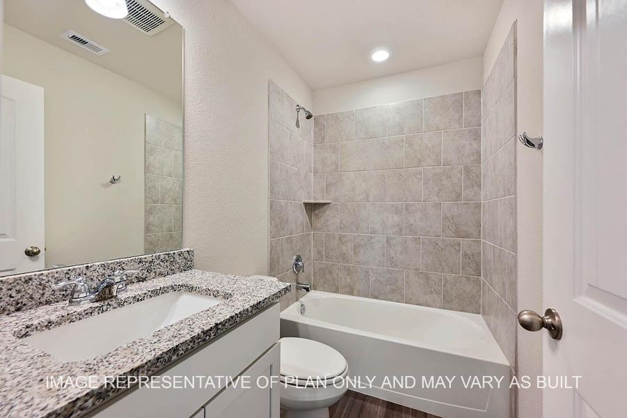 Furnished interior view inside a new home in Southern Pointe, College Station (Image 3).