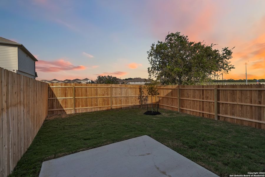 Exterior details and patio area of a home in Abbott Run, San Antonio (Image 21).