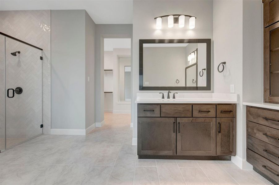 Furnished interior view inside a new home in Jordan Ranch - Premier Collection, Fulshear (Image 8).