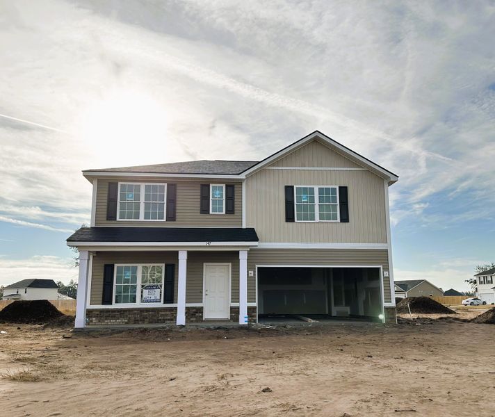 In-progress construction of a new home in The Village at Sassafras, Allenhurst, GA (Image 4).