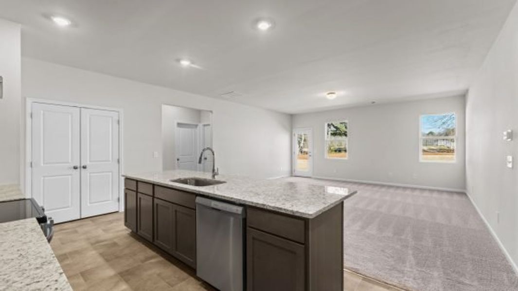 Representative furnished interior of a home built from the Lexington by Piedmont Residential in Hampton Ridge, Jefferson (Image 6).