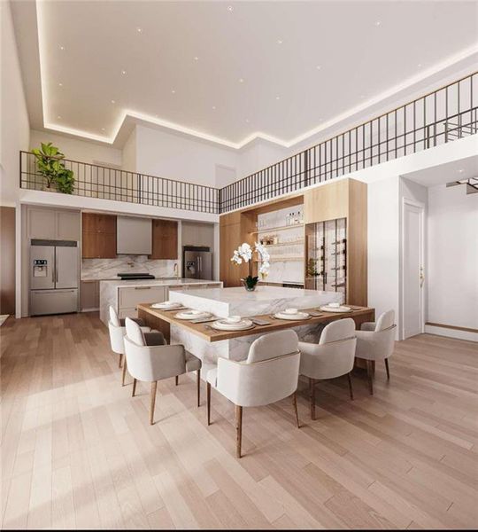 Furnished interior view inside a new home in , Buford (Image 8).