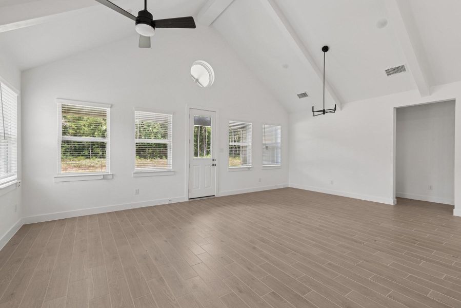 Spacious, unfurnished interior of a new home in Tarkington Timbers, Cleveland (Image 25). Spacious, unfurnished interior of a new home in Tarkington Timbers, Cleveland (Image 25).