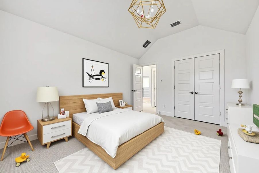 Furnished interior view inside a new home in Sorella, Tomball (Image 32).