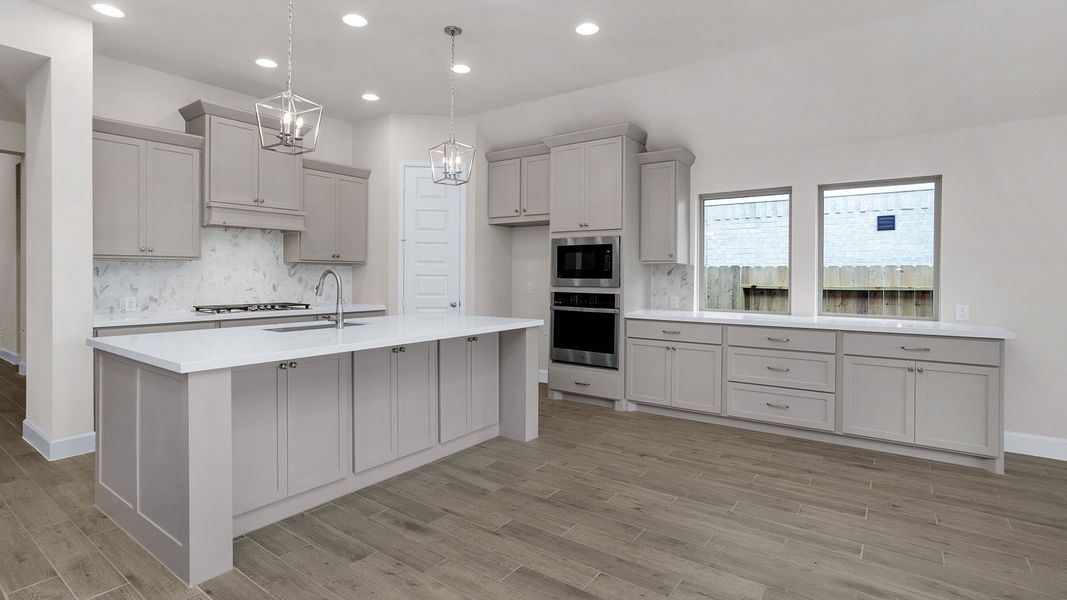 Furnished interior view inside a new home in Grand Central Park 50', Conroe (Image 8). Furnished interior view inside a new home in Grand Central Park 50', Conroe (Image 8).