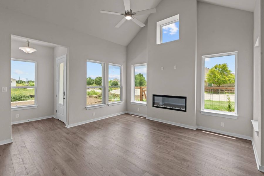 Representative unfurnished interior of a home built from the Ramsay by Chesmar Homes in The Crossvine – Garden Homes, Schertz (Image 5).