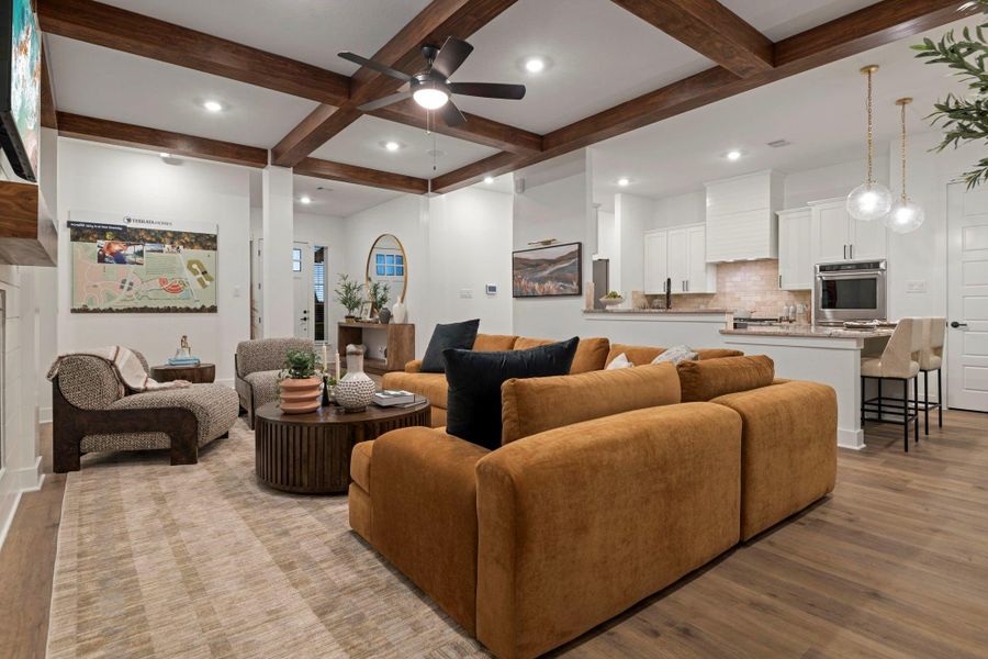 Furnished interior view inside a new home in , Magnolia (Image 7). Furnished interior view inside a new home in , Magnolia (Image 7).